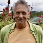Man in garden